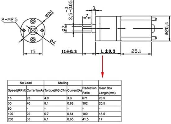 Speed Reducer Motor, DC 12V High Torque Electric Gear Motor for DIY Model Motor (12V, 200 Rp)