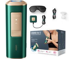 Ulike - Air 2 - Groen - Laser Ontharing Apparaat - IPL Ontharing voor Vrouwen en Mannen met Saffier Ice Cooling - Bijna pijnloos - Langdurige Resultaten voor Gezicht en Lichaam - Geschenkdoos