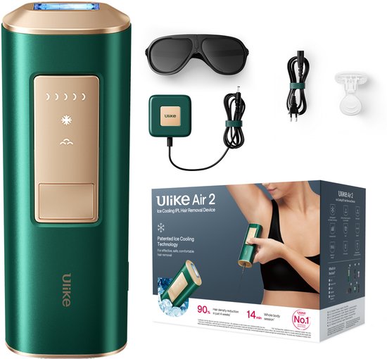 Ulike IPL Hair Removal Air 2 - Sapphire Ice Cooling - Pijnloze