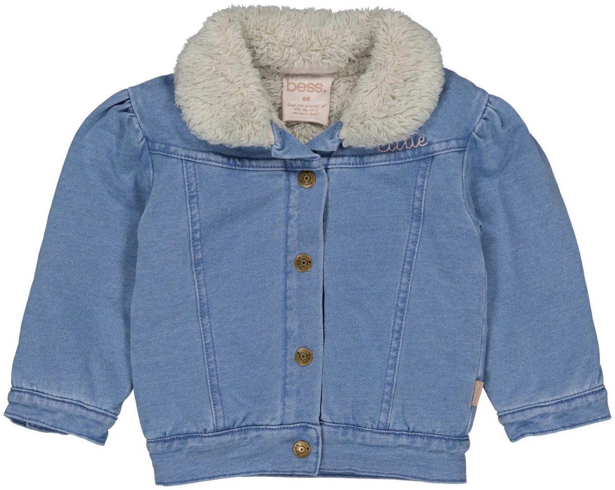 B.E.S.S. Meisjes baby jog jeans jas Cutie Stone Washed Blue maat 86