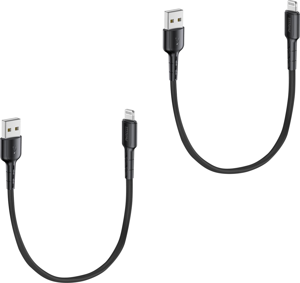 Oplaadkabel - Geschikt voor Usb naar Lightning kabel - 30cm kort