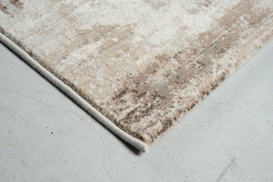 Tapis Rugsman Torino 063.0393.9293 - 200 x 290 cm - Beige - Rectangulaire - Polypropylène - Salle à manger, Salon, Chambre - Abstrait - Moderne