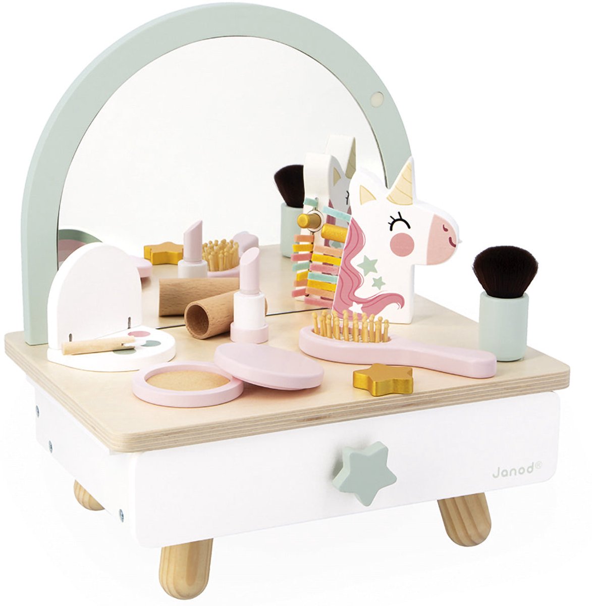 Janod - Unicorn - Houten kappers tafel — afbeelding 14