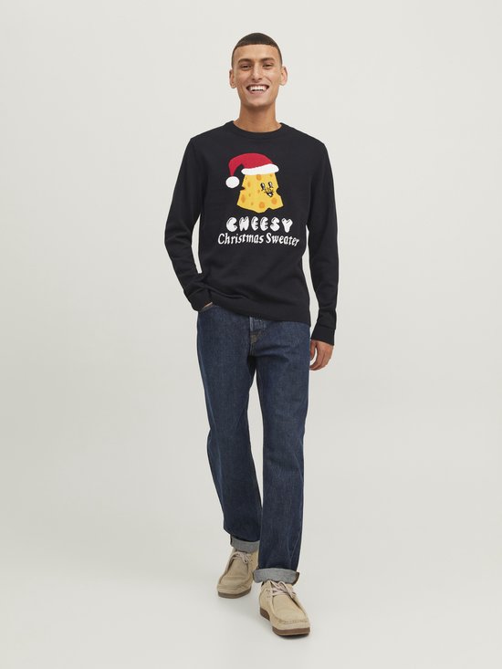JACK&JONES - JORFESTIVE XMAS KNIT CREW NECK - Heren - Gebreide truien