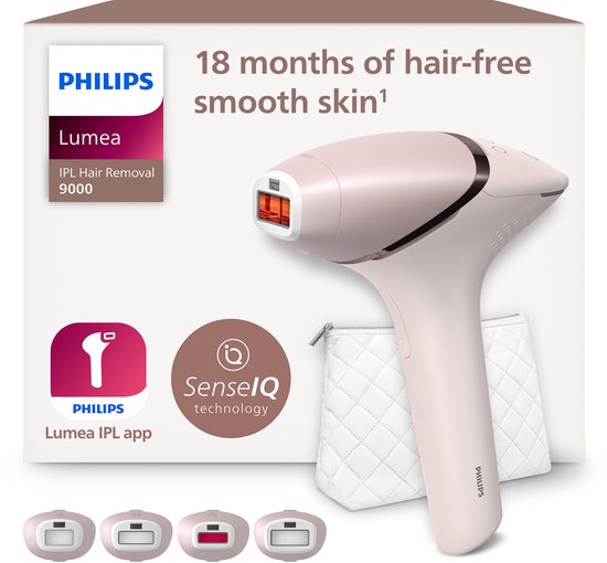 Philips Lumea Prestige 9000 Series - IPL Ontharingsapparaat - 4 opzetstukken - BRI957/00