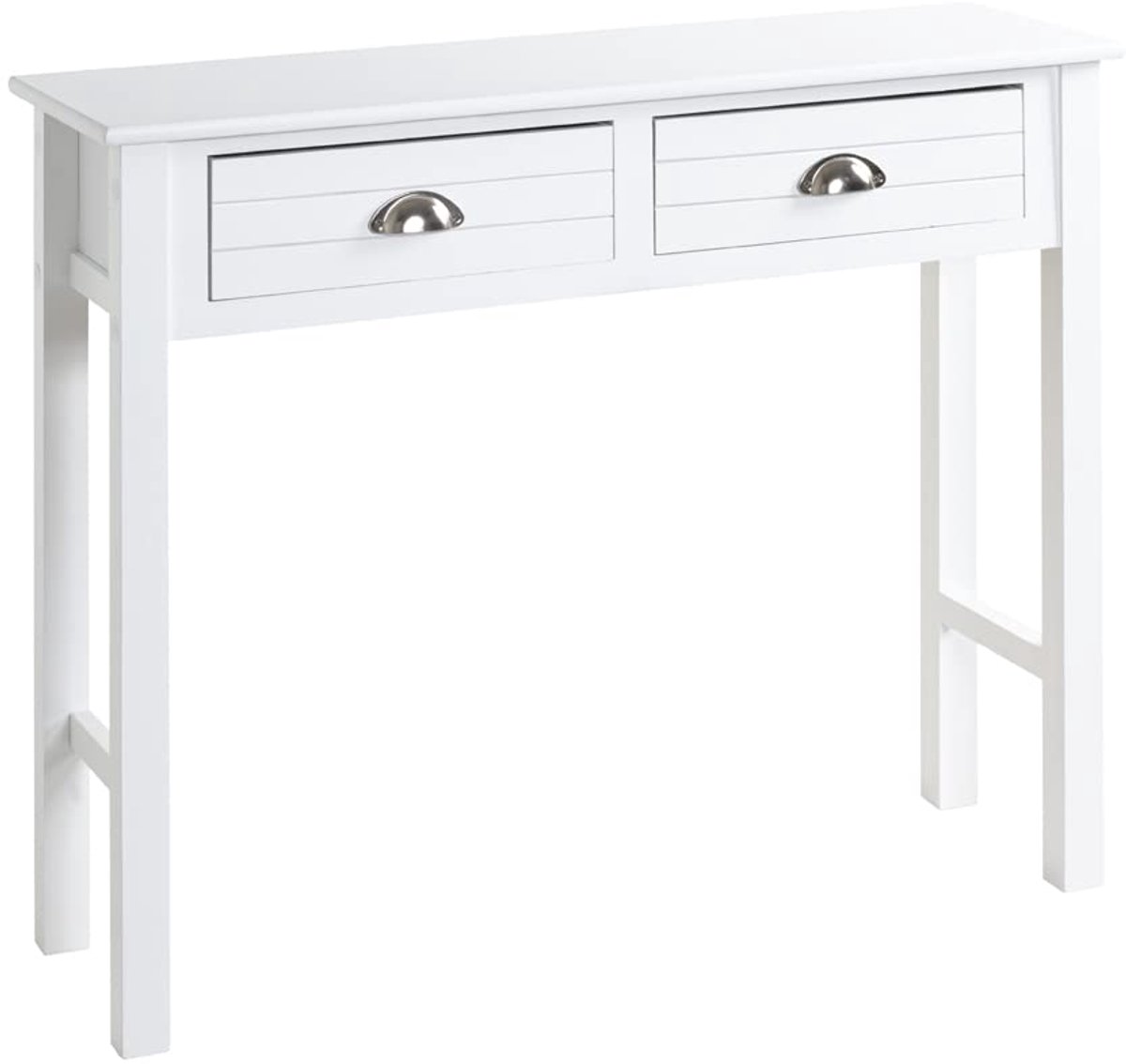 Azomor® Stijlvolle witte houten console met lades voor moderne interieurs