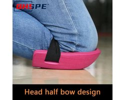 1 Paar Kniebeschermers voor Tegel - & Metselwerk - Verdikte Kniepads met EVA-Rubber Bescherming - Comfortabele Werkbescherming voor Tuin, Bouw & Vloerwerk - Duurzaam & Lichtgewicht - Roze