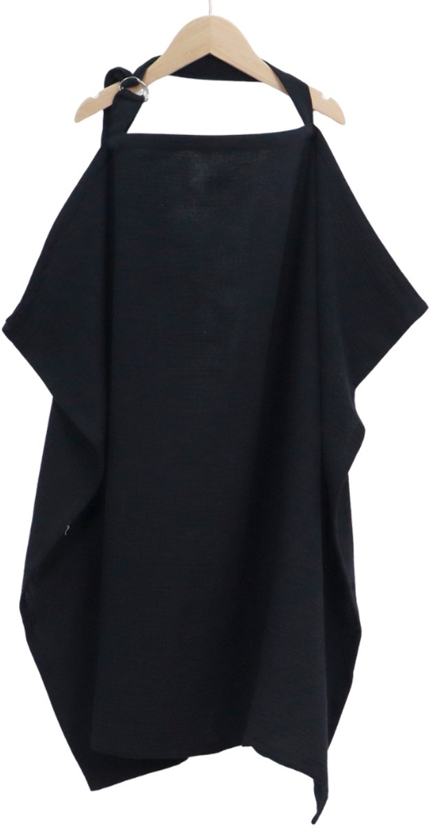 Joya Kids® Verstelbare Borstvoedingsdoek - Voedingsdoek - Uitwasbaar - Borstvoeding - Doek - Babydoek - Mousseline - Ademend - Zwart van Joya Kids — afbeelding 4