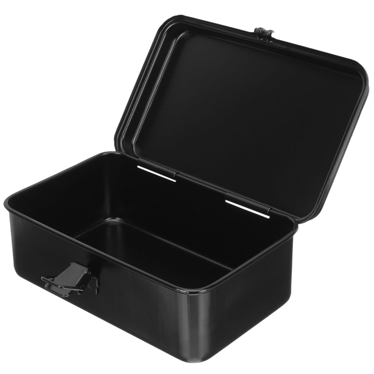 Small Metal Tool Box, Portable Tool Box Organizer, Portable Hip Roof Style Steel with Metal Lock for Tool Storage (17.2