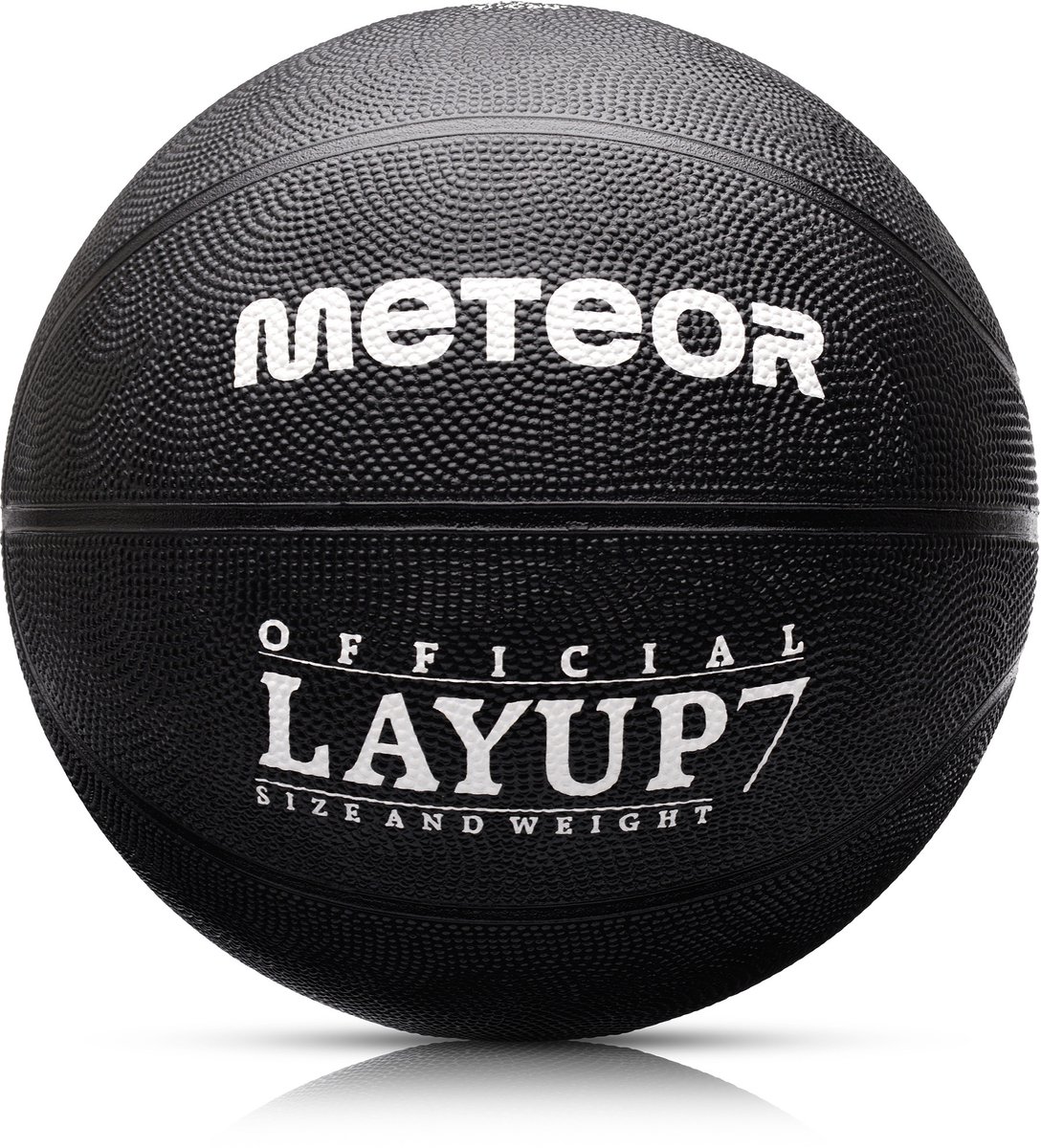 Meteor Layup 7 - Basketbal - voor professioneel gebruik - Sportuitrusting - Zwart
