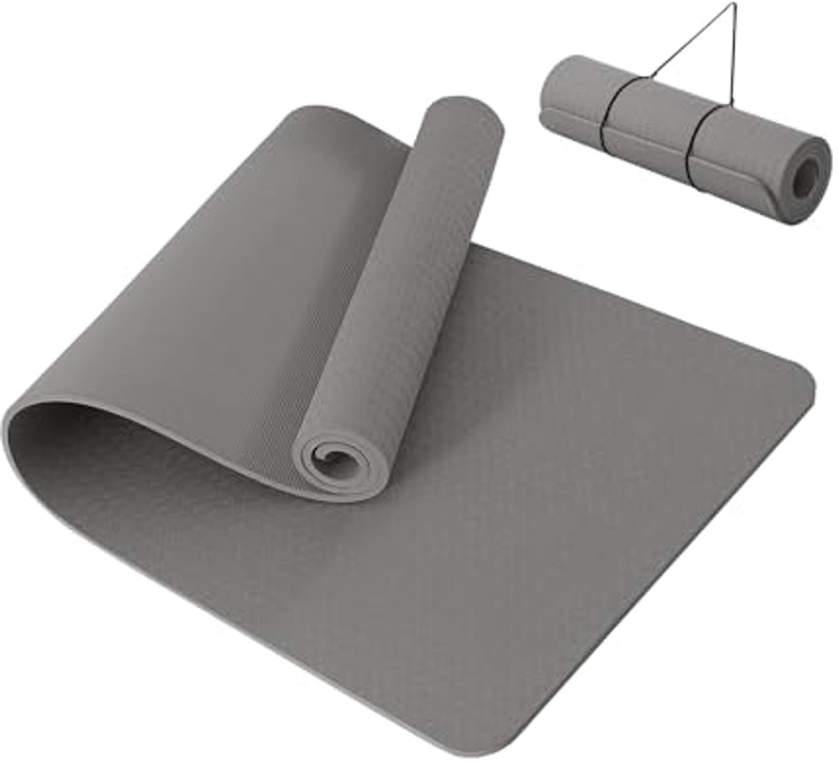 Dikke 10 mm Antislip Yogamat voor Thuis Fitness en Pilates - 183x61 cm