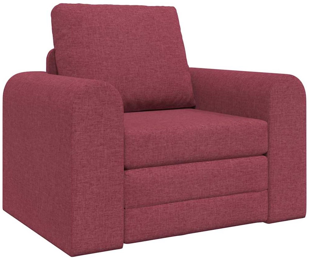 Slaapstoel - Uitklapbaar - Slaapbank - Logeerbed - Zetelbed - Slaapfauteuil - Vouwbed - 1 persoons - Zeer comfortabel - Wijnrood