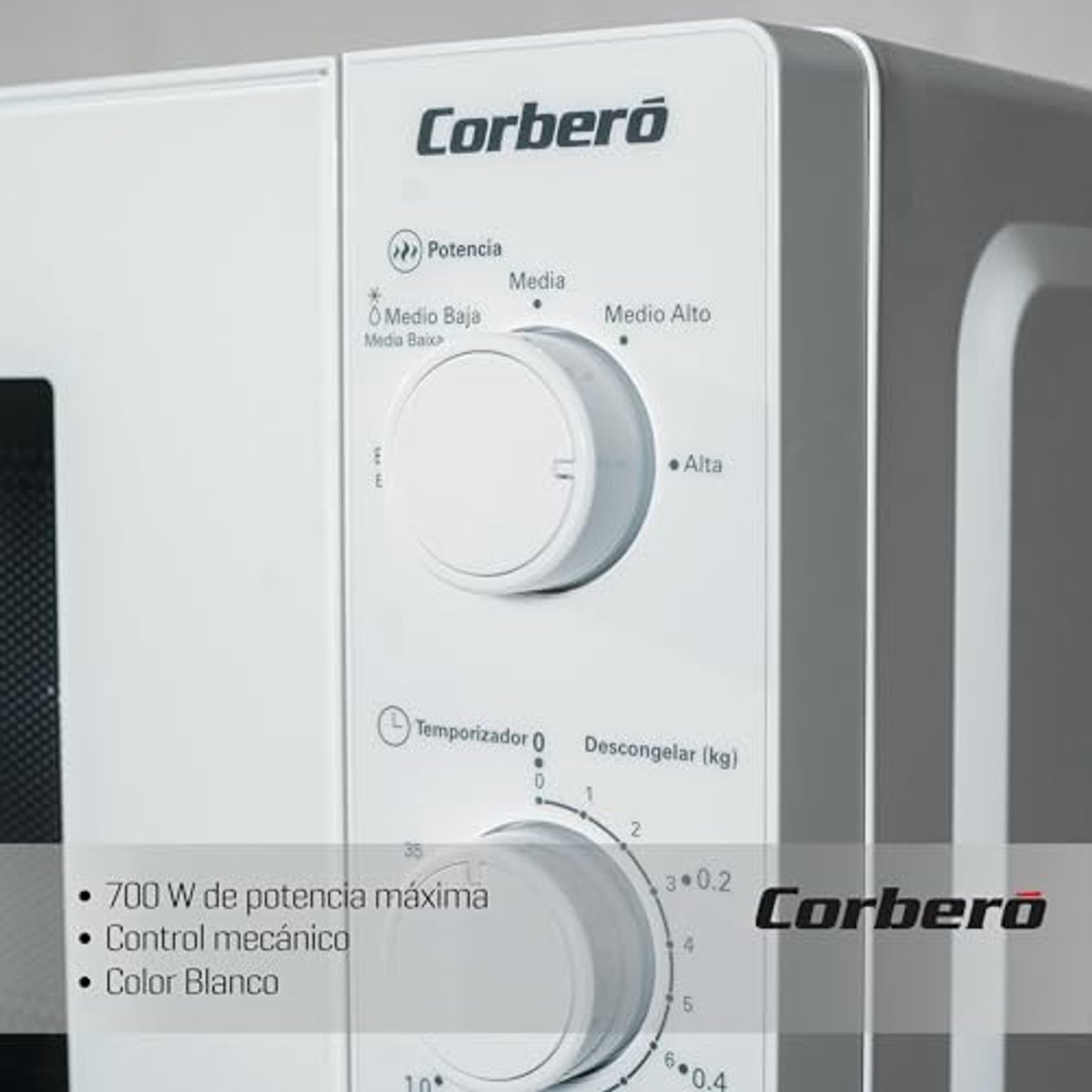 Magnetron met Vrije Installatie - 20 L, 700 W, 5 Standen, Mechanische Bediening