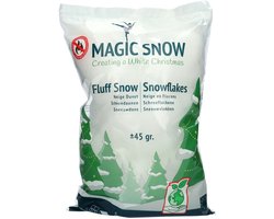Ecologische kunstsneeuw - nepsneeuw - wit - klein zakje van 45 gram - decoratie sneeuw