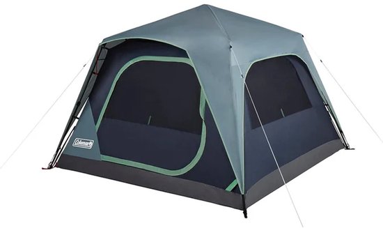 Coleman Skylodge 4 tent, 4 persoons kampeertent 229x229x165cm, kleur grijs blauw 10.5KG