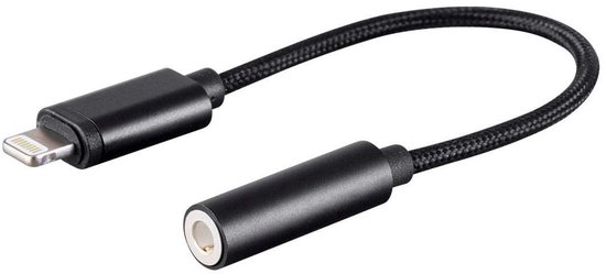 Zwarte Finnacle Lightning naar 3,5mm audio kabel