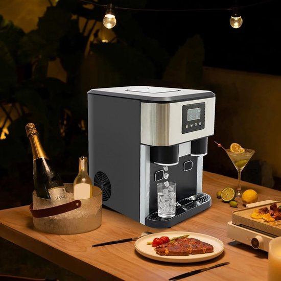 IJsblokjesmaker 3-in-1 - Snel ijs en crushed ice maken, draagbaar en compact, LCD-touch bediening van Kalorik — afbeelding 4