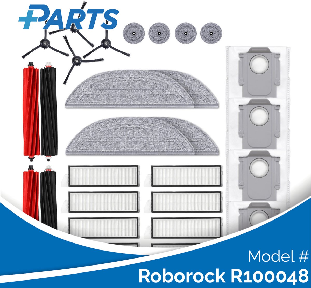 Roborock R100048 Onderhoudsset (Plus.Parts® alternatief voor 8.02.0324)