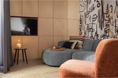 WOOOD Atty Draaifauteuil - Polyester - Bloesem - 75x74x65