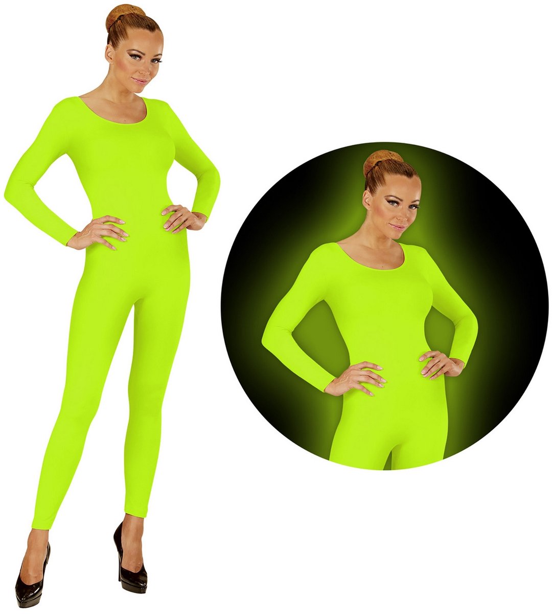 Bodysuit neon groen