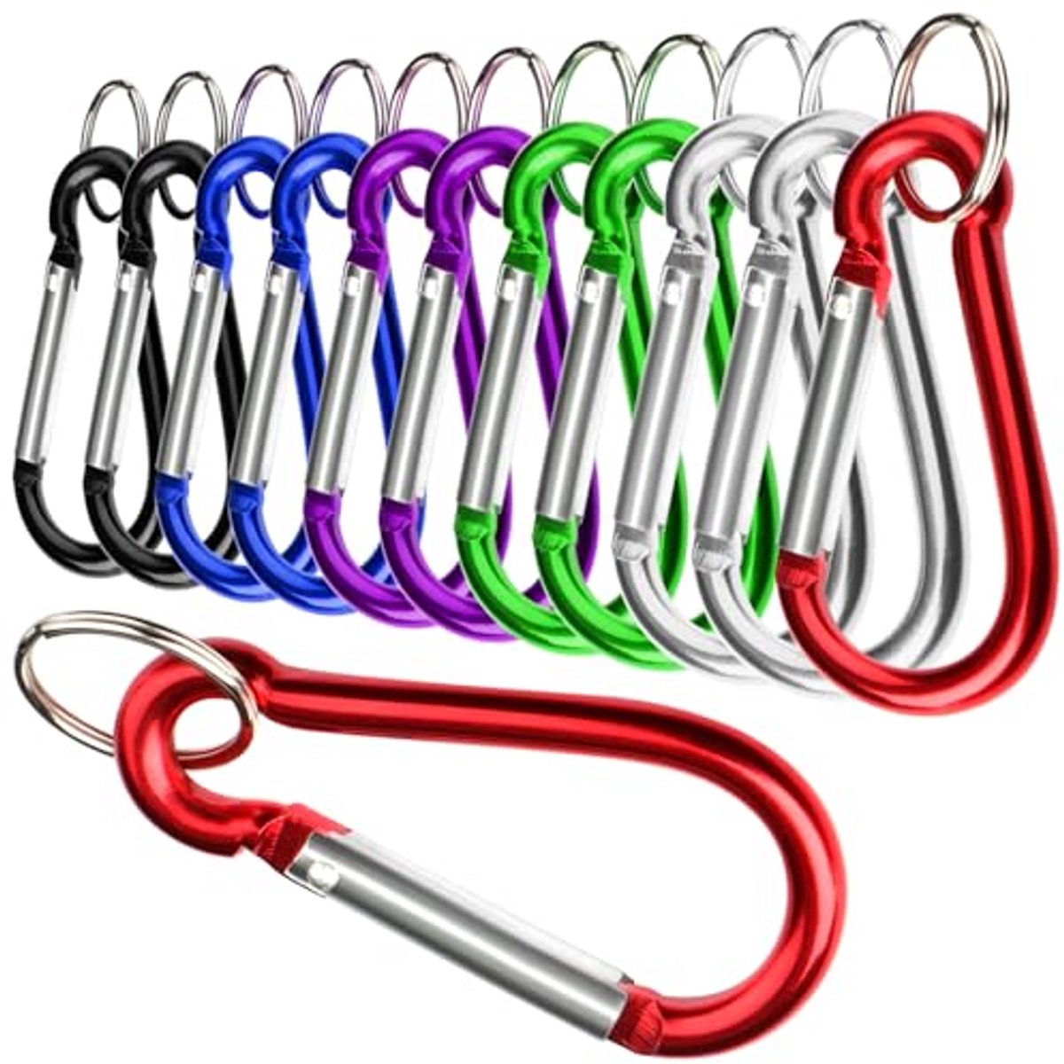 Carabiner met Snap Sluiting - Veiligheids haak - Sleutelring voor Buitenactiviteiten