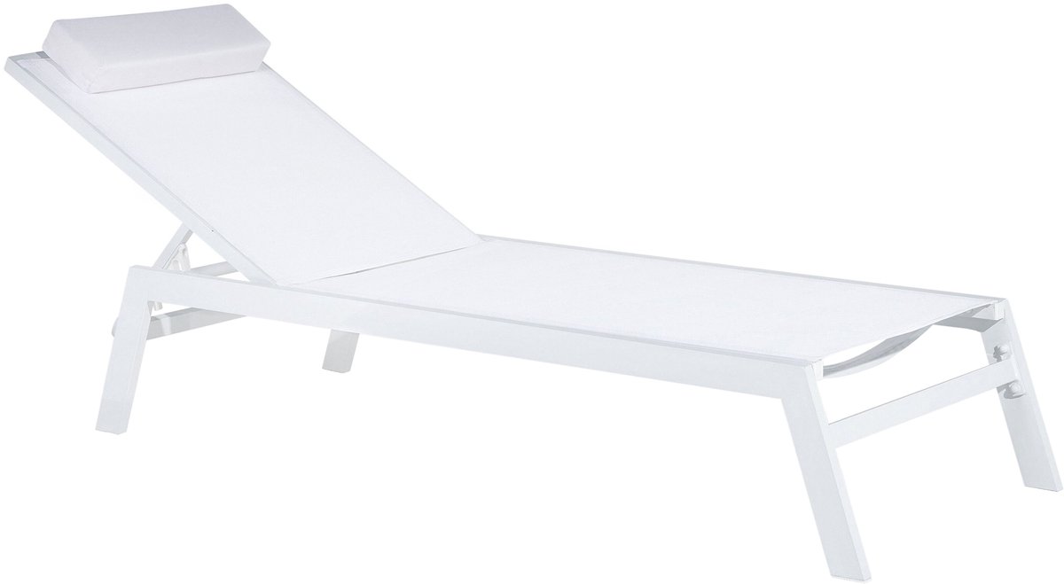 Beliani CATANIA - Strandstoel - wit - Aluminium