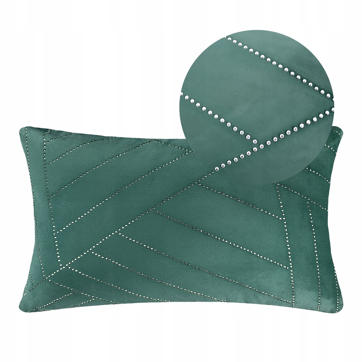 Sierkussens 30x50 cm - Luxe Velours met Strass