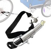 Fietskarkoppeling - Universele fietskarkoppeling - Fietskar - Trekhaakadapter - Fietsaccessoires - Fietskar Accessoires - Fietsadapter Accessoires - voor kinderwagens, huisdierenfietskarren en hondenkarren - zwart