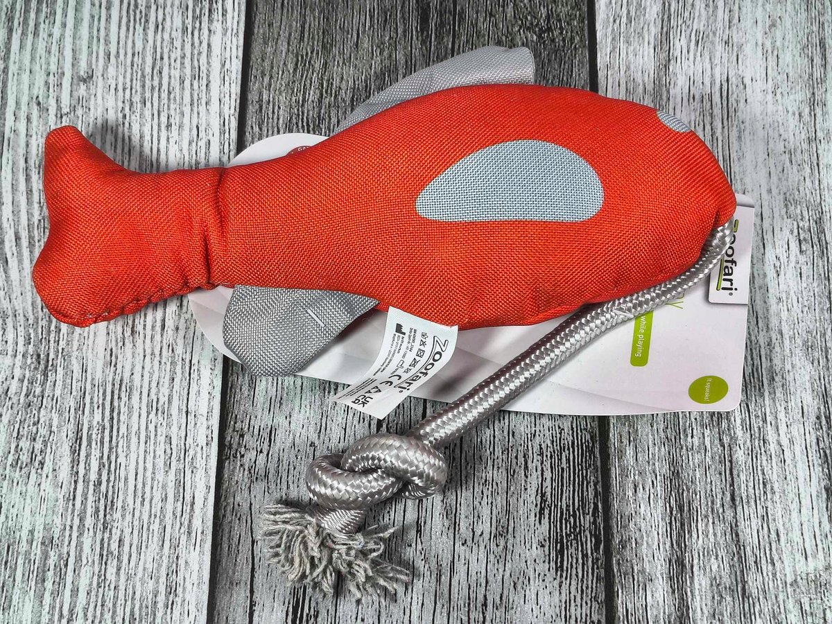 Zoofari Hondenspeelgoed Vis - Pistje, Kauwspeeltje met Touw