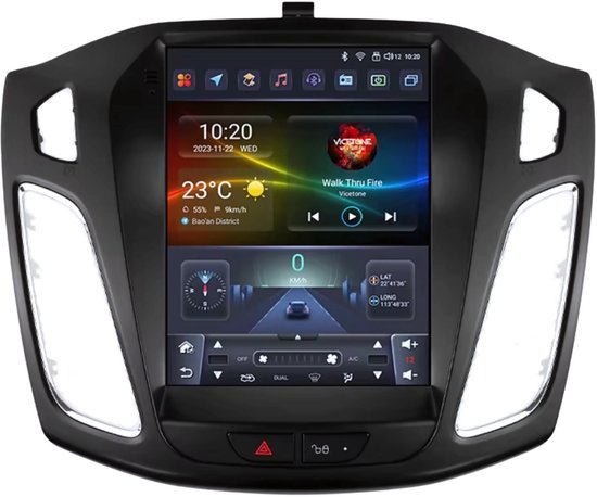 Car Armrest Box Compatible With Ford Focus 3 MK3 2011-2018, Dual Layer Armrest With 3 USB Charging Ports Black PU Leather Central Console Storage Box Automobile Arm Rest (3 USB - View #5