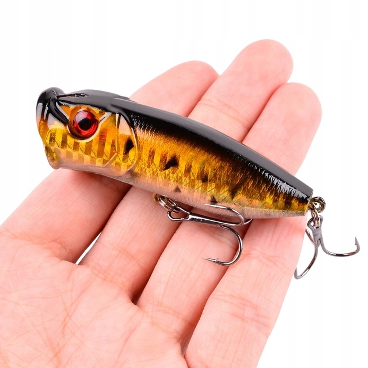 Merkloze Popper Flapper Wobbler voor Baars en Snoek - 7cm