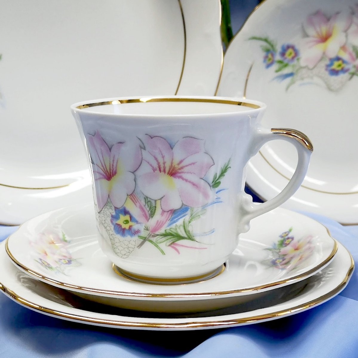 Porseleinen Koffieservies voor 1 persoon - 3 stuks