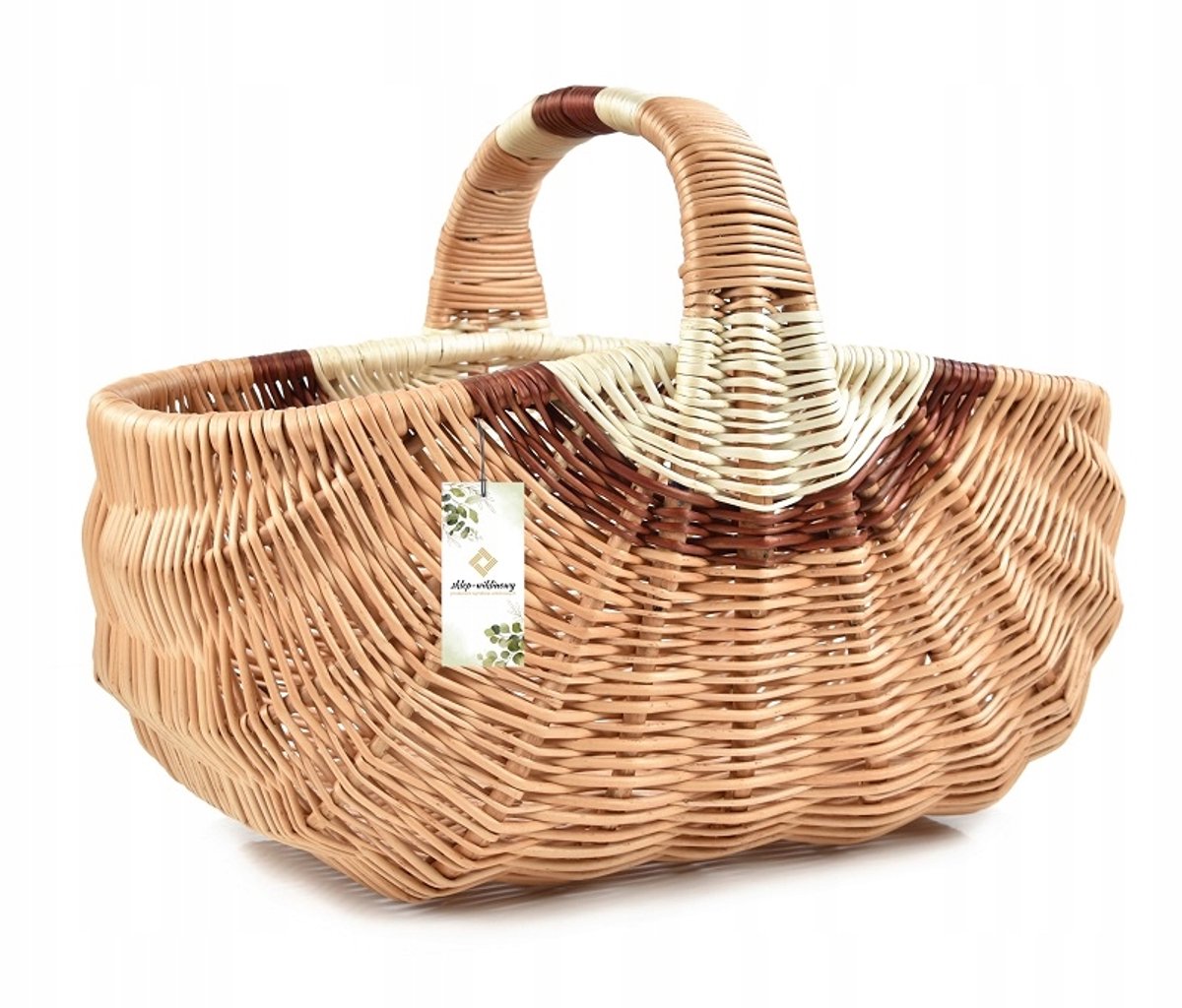 Wikkelen mand voor boodschappen, paddenstoelen, fruit & picknick - Handgemaakt