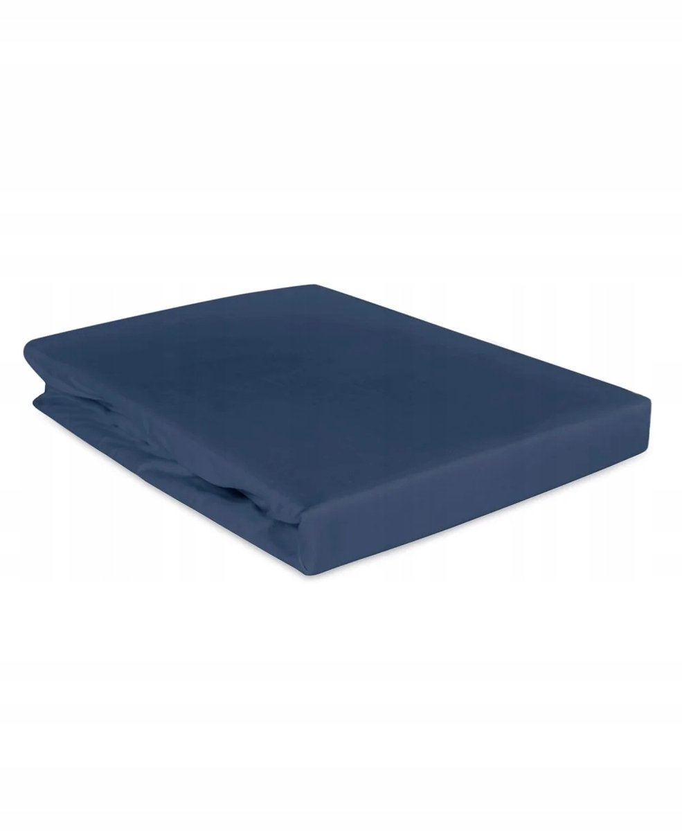 Klassiek Satin Laken 200x220cm - Zonder Elastiek - Blauw