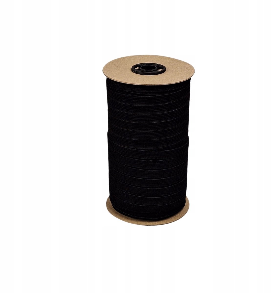 Geknoopt Elastisch Band Polyester/Latex Zwart 10mm 100m