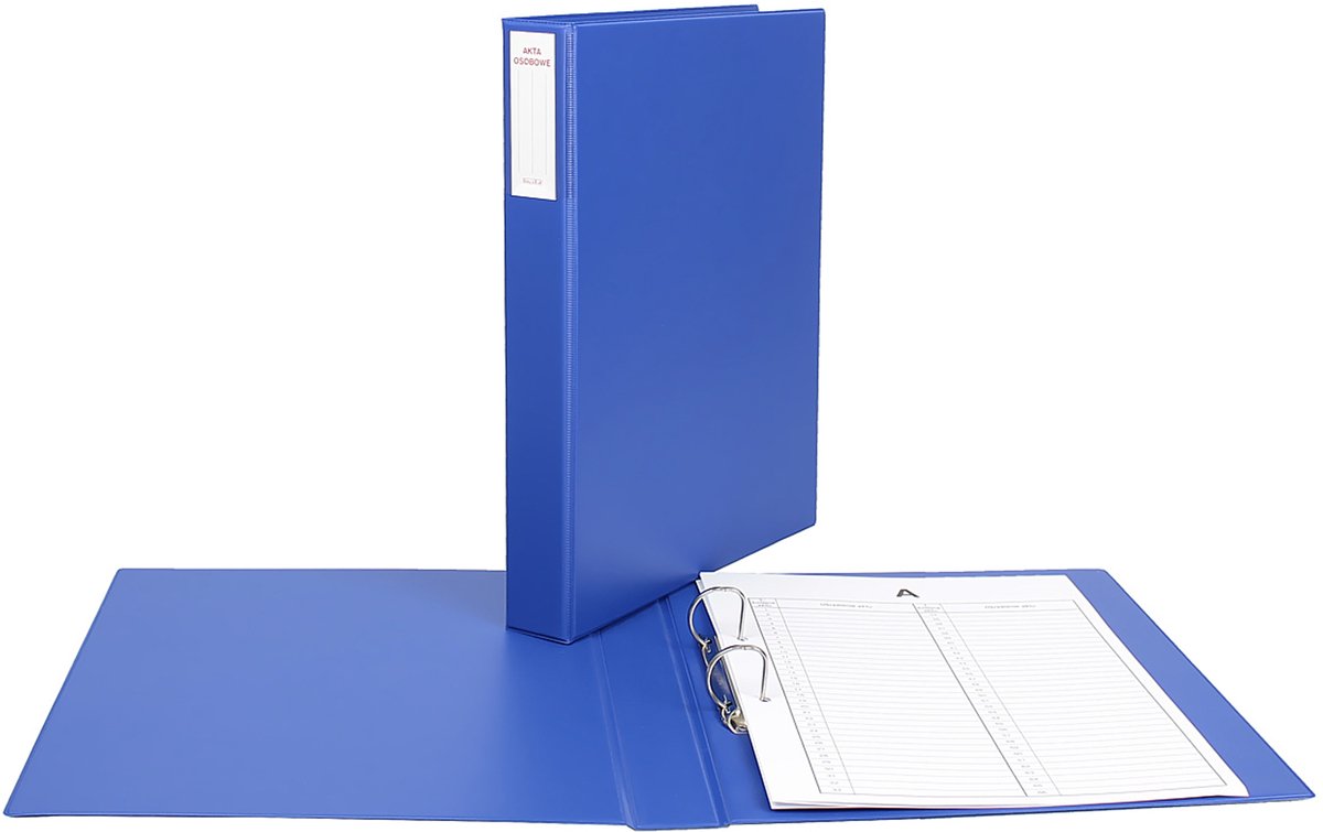 Archiefmap A4 40mm 2 ringen PVC Blauw