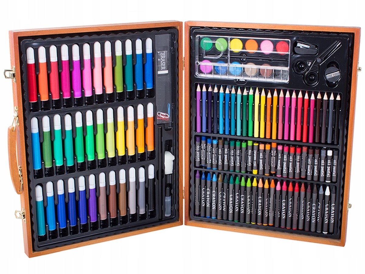 Creatieve Teken- en Schilderkit in Koffer - 150 Delig