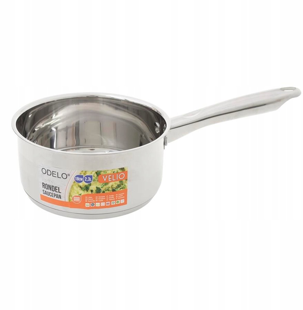 Velio Steel Pan 18cm, 2.3L - Snel en Gelijkmatig Koken
