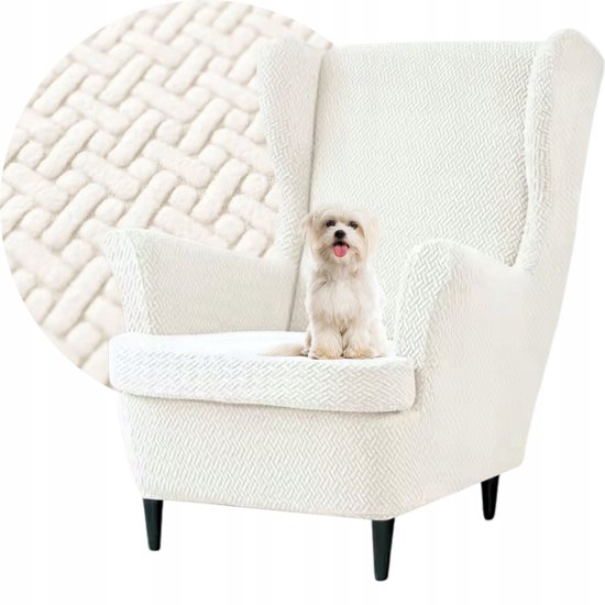 E EBETA fauteuil-overtrek fauteuil, stretchhoes voor relaxfauteuil Compleet, beschermhoes van elastische stoel oorfauteuil (Zwart