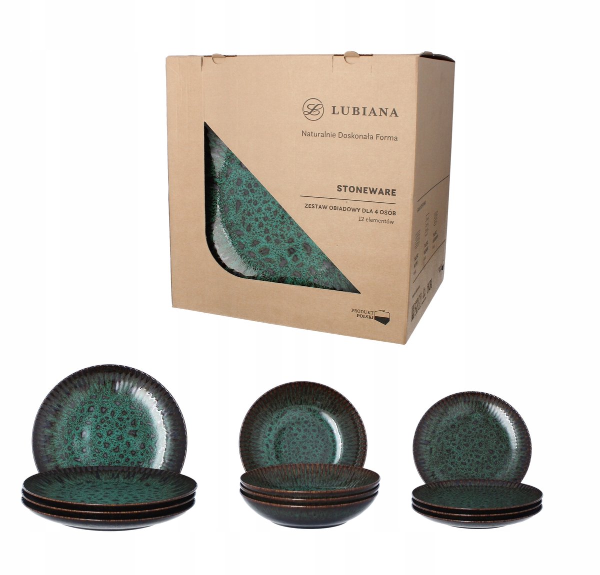 Lubiana Servies JADE KOSMOS 12-delig Dinerservies voor 4 Personen