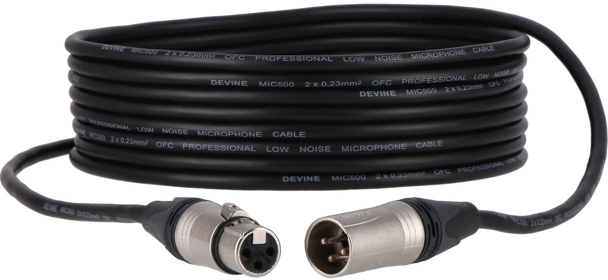 Devine MIC500N/5 XLR microfoon- en signaalkabel 5 meter (50x)