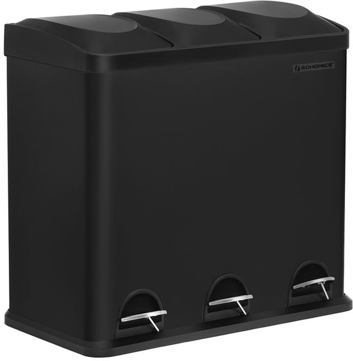 Keukenprullenbak – 54 liter – RVS – Zilver