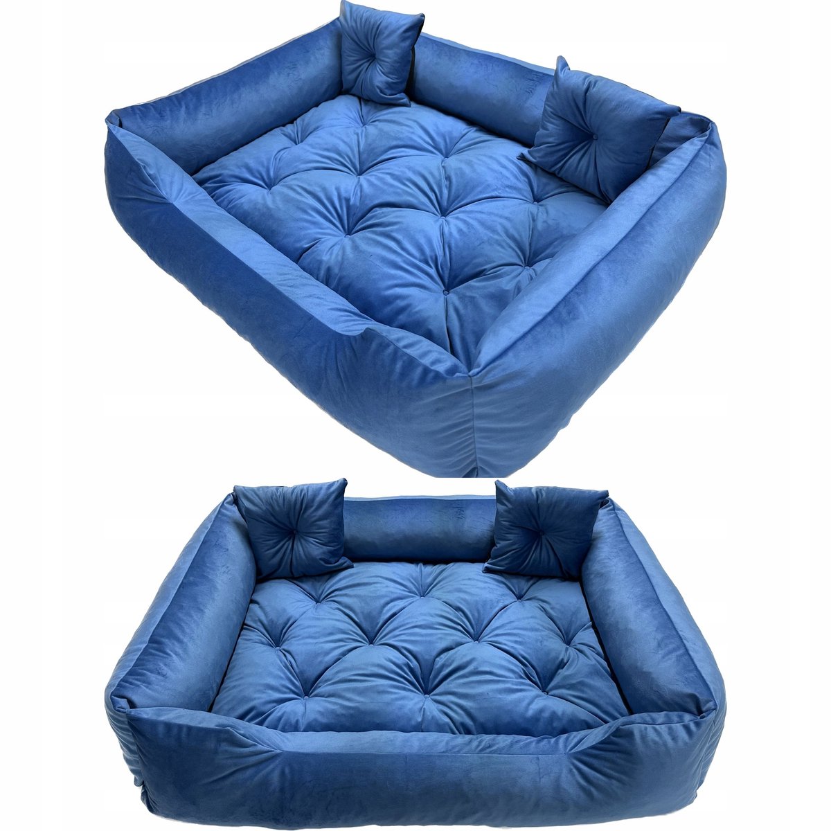 Stijlvolle Hondenmand Sofa 120x90cm L - Zacht Velours, Antislip