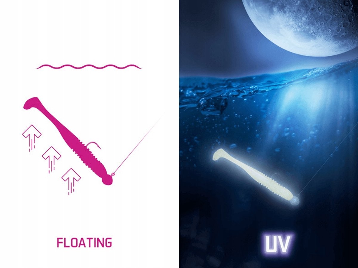 Delphin Zandera FlexiFloat UV 12cm - Zander Visserij Kunst Aas
