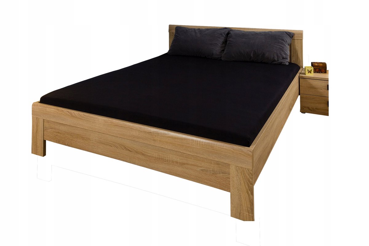 Jersey hoeslaken met elastiek 180x210x25 cm - 25 kleuren