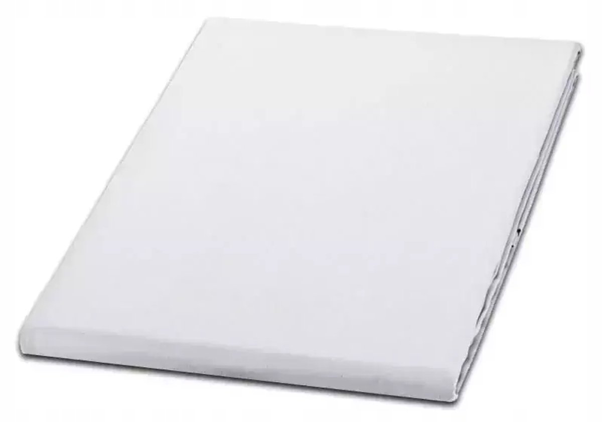 Faro Noris Katoenen Hoeslaken 160x240 cm - Optisch Wit