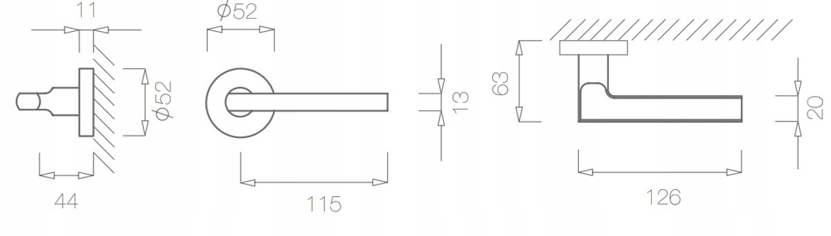 Eekhoorn 2253-16 Deurkruk RVS - Strak Design