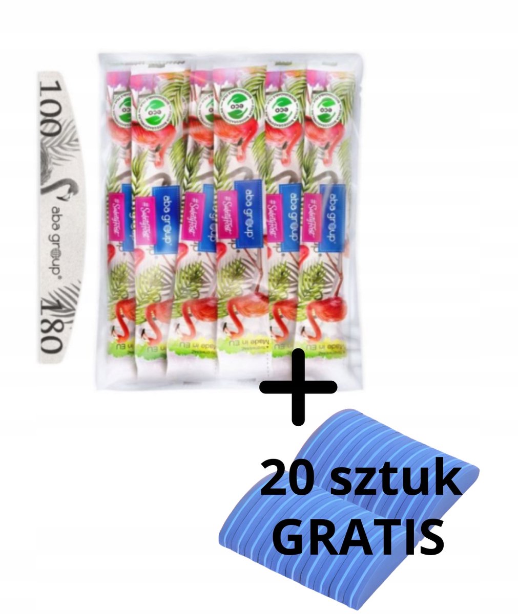Nagelvijl Halve Maan Wit 100/180 - Pak 100 stuks + Gratis