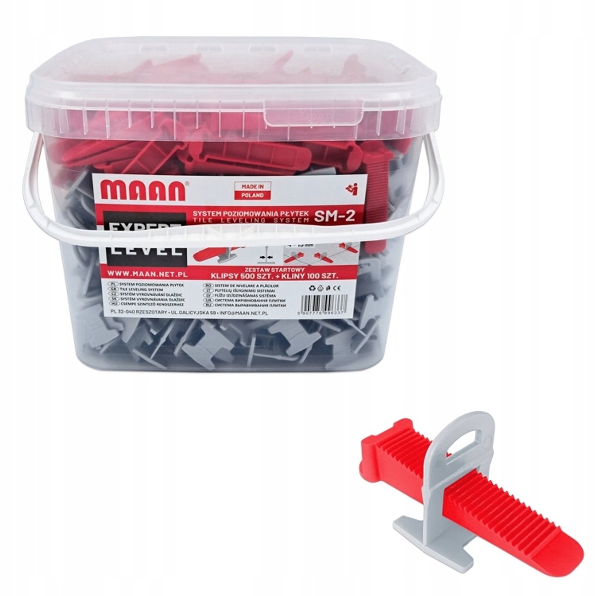 Tegellevelsysteem 600 stuks, 4-15 mm dikte, 2 mm voeg