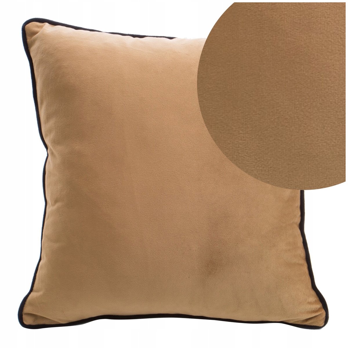 Velours Kussenhoes Mel 40x40cm Honingkleurig met Bijtjes